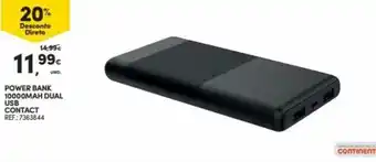 Power Bank 10000Mah Dual USD Contact