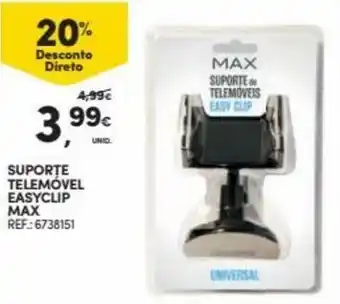 Suporte Telemóvel Easyclip Max