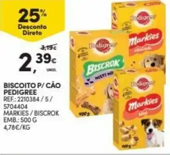 Continente Biscotito P/Cão Pedigree 500g promoção