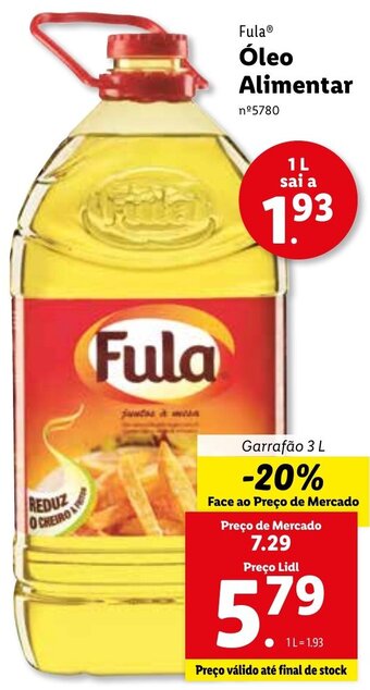 Fula Óleo Alimentar 3L