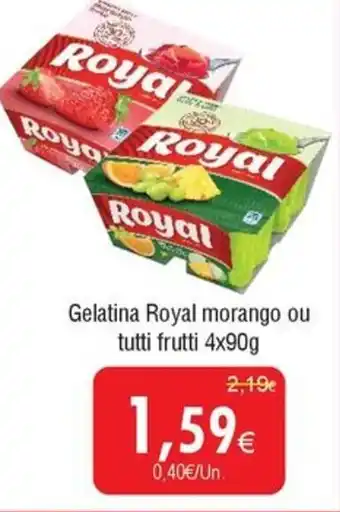 Froiz Gelatina Royal morango ou tutti frutti promoção