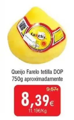 Froiz Queijo Farelo tetilla DOP aproximadamente promoção