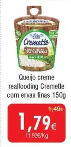 Froiz Queijo creme realfooding Cremette com ervas finas promoção