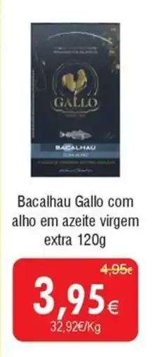 Froiz Bacalhau Gallo com alho em azeite virgem extra promoção
