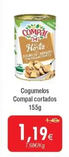 Froiz Cogumelos Compal cortados promoção