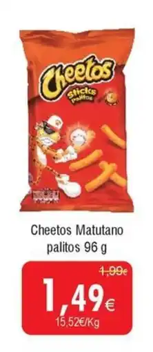 Froiz Cheetos Matutano palitos promoção