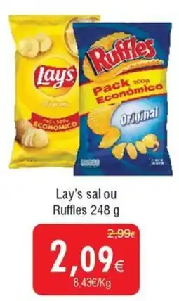 Froiz Lay's sal ou Ruffles promoção