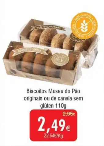 Froiz Biscoitos Museu do Pão originais ou de canela sem glúten promoção