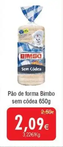 Froiz Pão de forma Bimbo sem côdea promoção