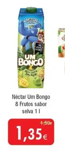 Froiz Néctar Um Bongo 8 Frutos sabor selva promoção