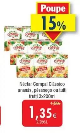 Froiz Néctar Compal Clássico ananás, pêsssego ou tutti frutti promoção