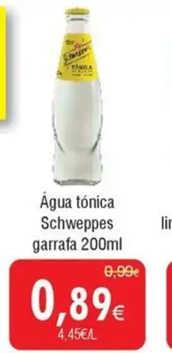 Froiz Água tónica Schweppes garrafa promoção