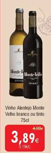 Froiz Vinho Alentejo Monte Velho branco ou tinto promoção