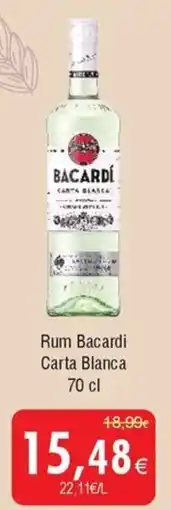Froiz Rum Bacardi Carta Blanca promoção