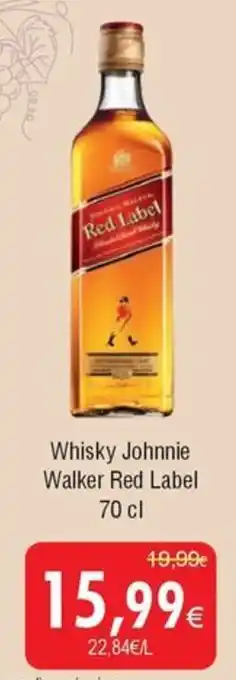 Froiz Whisky Johnnie Walker Red Label promoção
