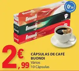 E.Leclerc Cápsulas de café buondi promoção