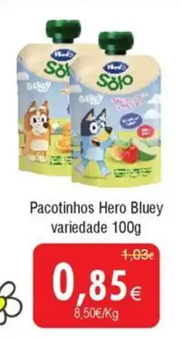 Froiz Pacotinhos Hero Bluey variedade promoção