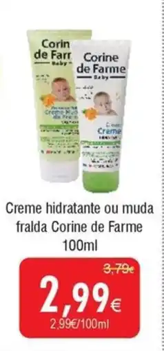 Froiz Creme hidratante ou muda fralda Corine de Farme promoção