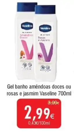 Froiz Gel banho amêndoas doces ou rosas e jasmim Vaseline promoção