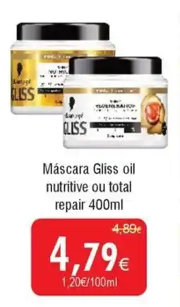 Froiz Máscara Gliss oil nutritive ou total repair promoção