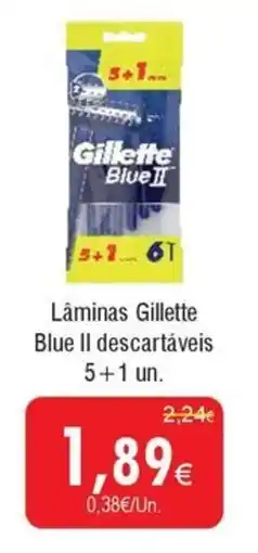 Froiz Lâminas Gillette Blue II descartáveis promoção