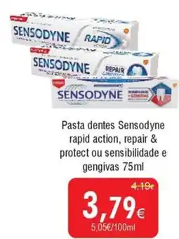 Froiz Pasta dentes Sensodyne rapid action, repair & protect ou sensibilidade e gengivas promoção