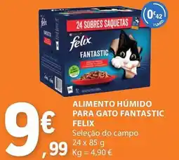 E.Leclerc Alimento humido para gato fantastic felix promoção