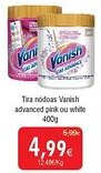 Froiz Tira nódoas Vanish advanced pink ou white promoção