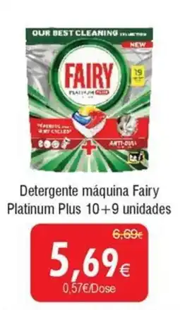 Froiz Detergente máquina Fairy Platinum Plus promoção