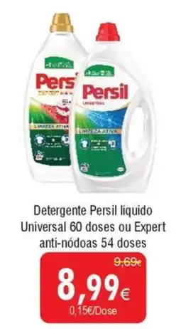 Froiz Detergente Persil líquido Universal 60 doses ou Expert anti-nódoas 54 doses promoção