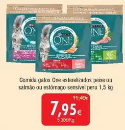 Froiz Comida gatos One esterelizados peixe ou salmão ou estômago sensível peru promoção