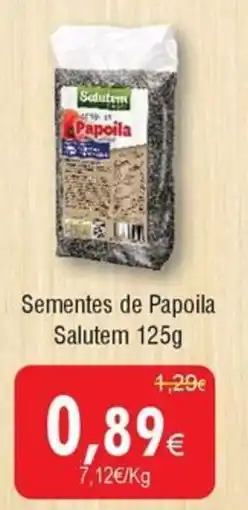 Froiz Sementes de Papoila Salutem promoção