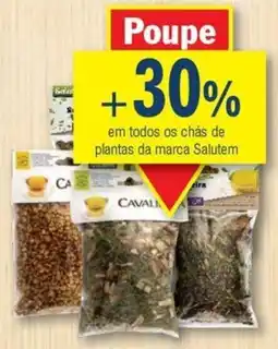 Froiz em todos os chás de plantas da marca Salutem promoção