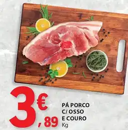 E.Leclerc Pá porco c/osso e couro promoção