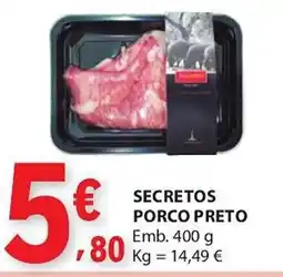 E.Leclerc Secretos porco preto promoção