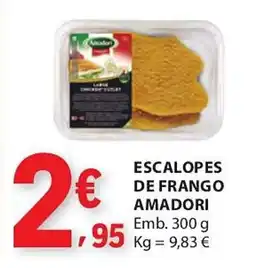E.Leclerc Escalopes de frango amadori promoção