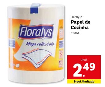 Lidl Floralys Papel de Cozinha promoção