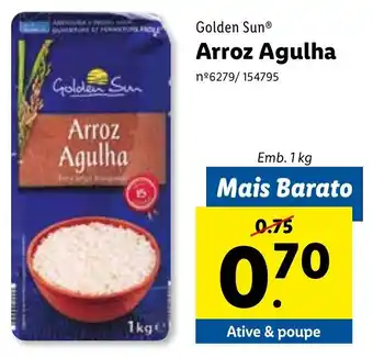 Lidl Golden Sun Arroz Agulha 1kg promoção