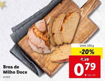 Lidl Broa de Milho Doce 550g promoção