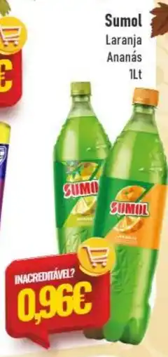 Belita Sumol Laranja Ananás promoção
