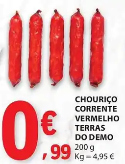 E.Leclerc Chouriço corrente vermelho terras do demo promoção