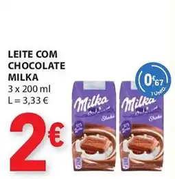 E.Leclerc LEITE COM CHOCOLATE MILKA promoção