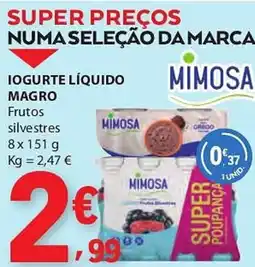 E.Leclerc Iogurte líquido magro promoção