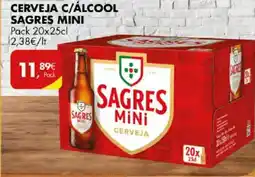 Pingo Doce Cerveja c/álcool sagres mini promoção