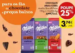 Pingo Doce Chocolate milka extra promoção