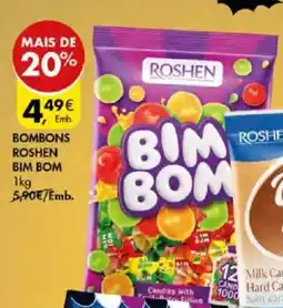 Pingo Doce Bombons roshen bim bom promoção