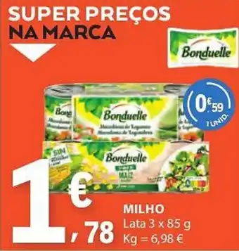 E.Leclerc Bonduelle Milho promoção