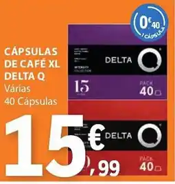 E.Leclerc Cápsulas de café xl delta q promoção