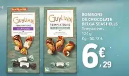 E.Leclerc Bombons de chocolate belga seashells promoção