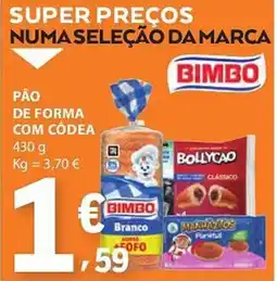 E.Leclerc Pão de forma com côdea promoção